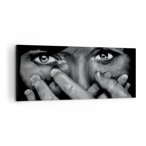 Schilderen op canvas - Ik zal niet zeggen wie het heeft geschilderd - 100x40 cm
