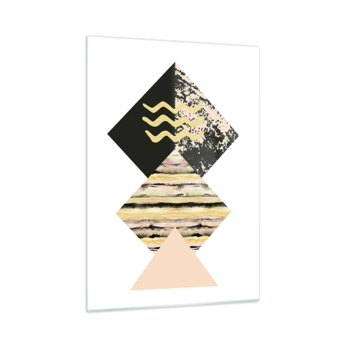 Schilderen op glas - Er is niet zo eenvoudig - 50x70 cm