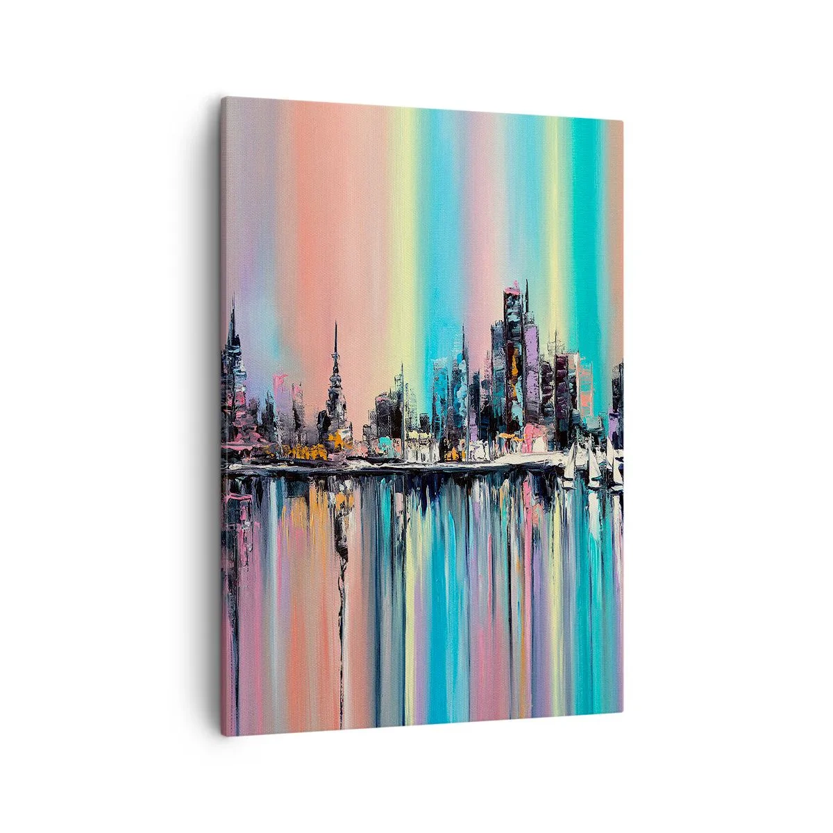 Schilderen op canvas - Om in het licht van de nacht te vallen - 50x70 cm