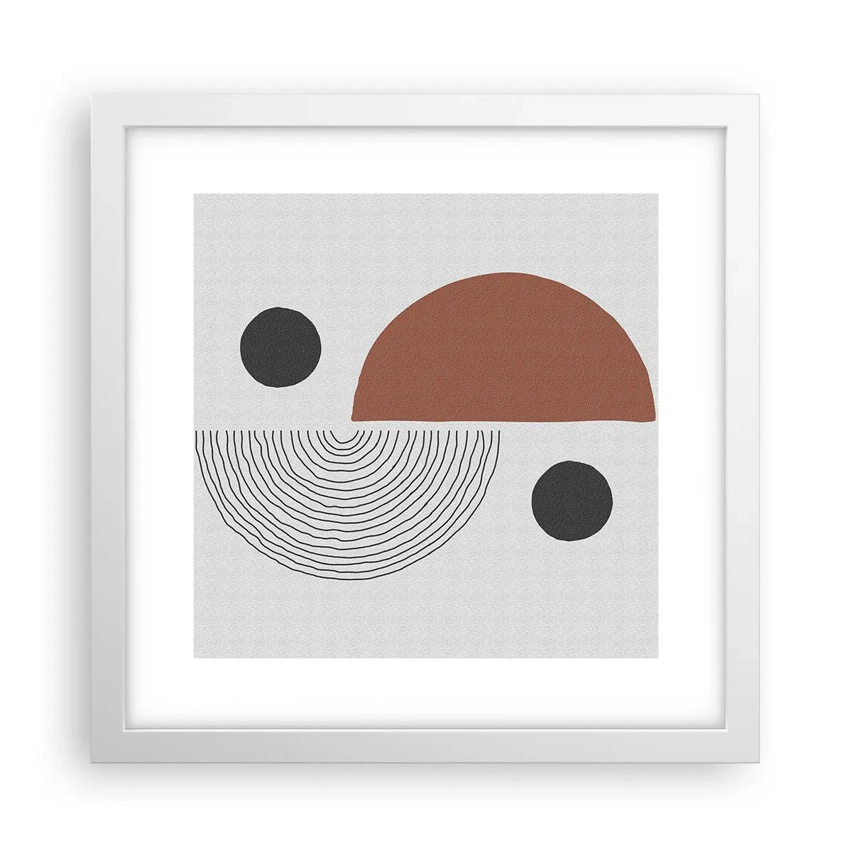 Poster in een witte lijst - Perfectie van het wiel - 30x30 cm