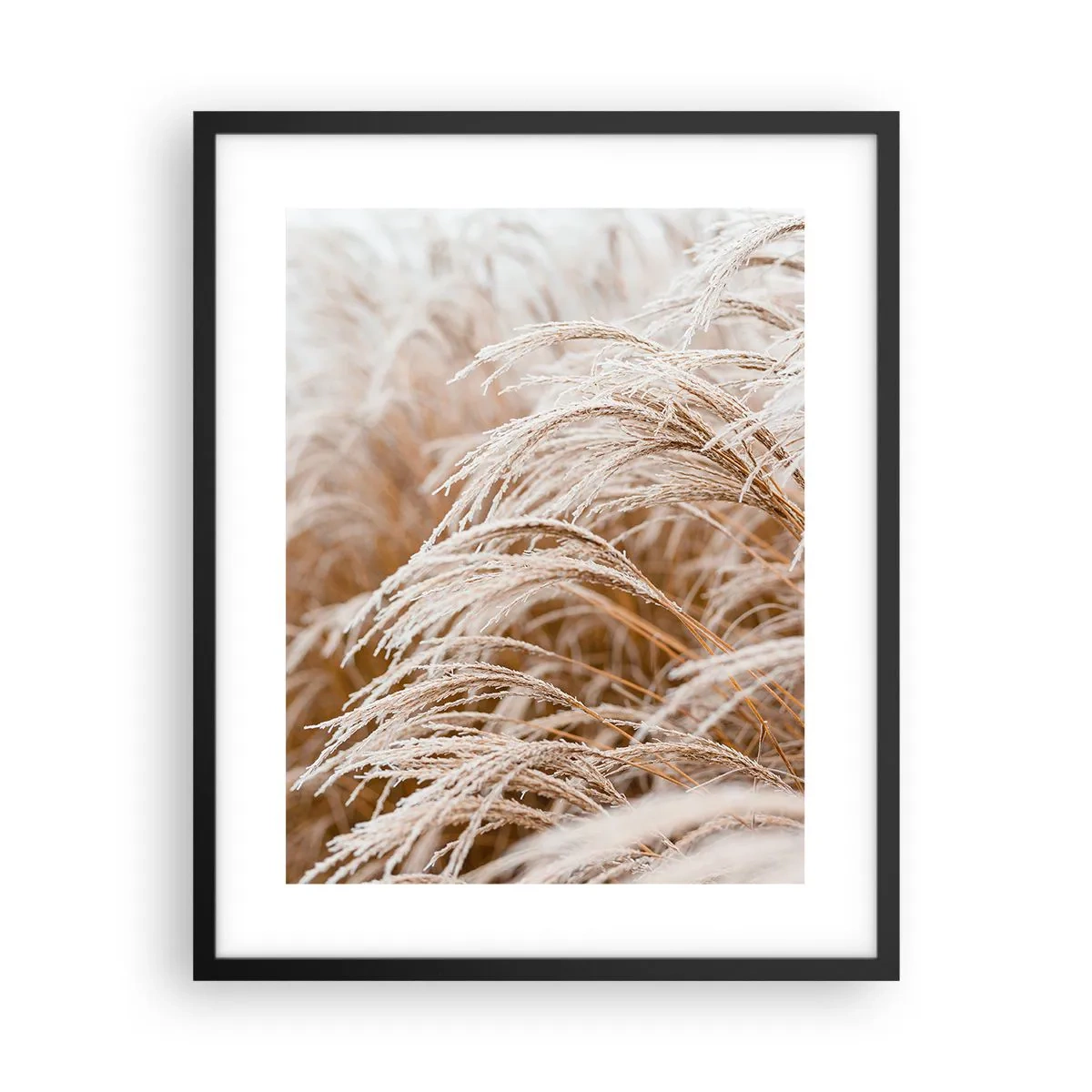 Poster in een zwarte lijst - Buig je neer voor de herfstzon - 40x50 cm