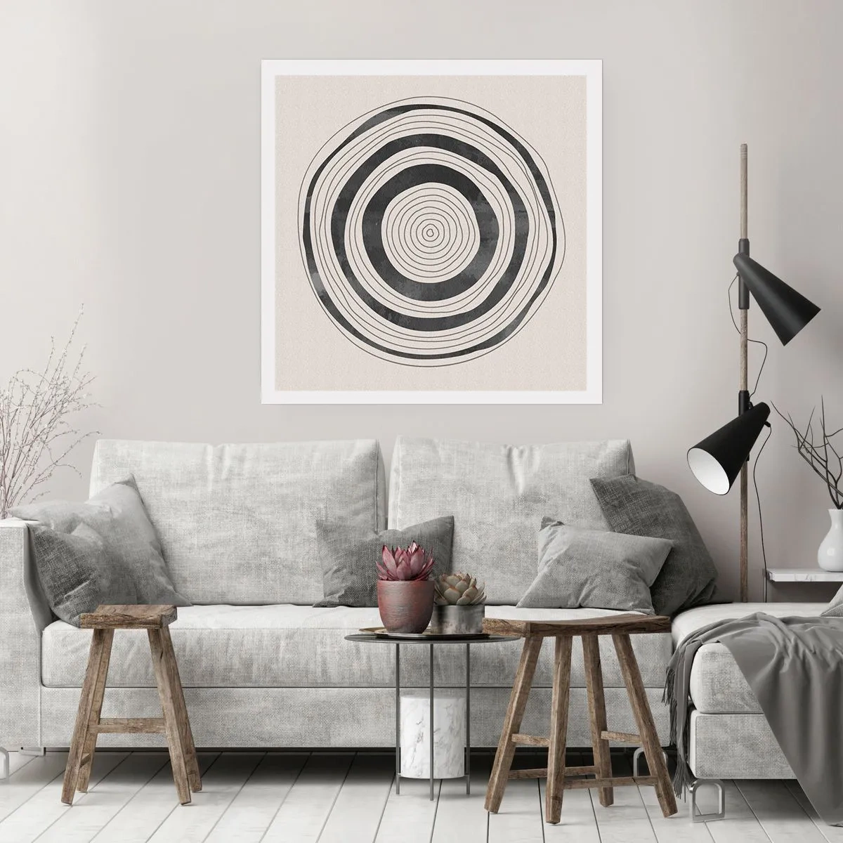 Poster - Wat belangrijk is, is wat er tussenin zit - 40x40 cm