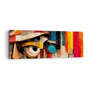 Schilderen op canvas - Ik zie je… - 90x30 cm