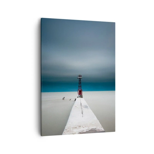 Schilderen op canvas - Om de uitgestrektheid te ontmoeten - 50x70 cm