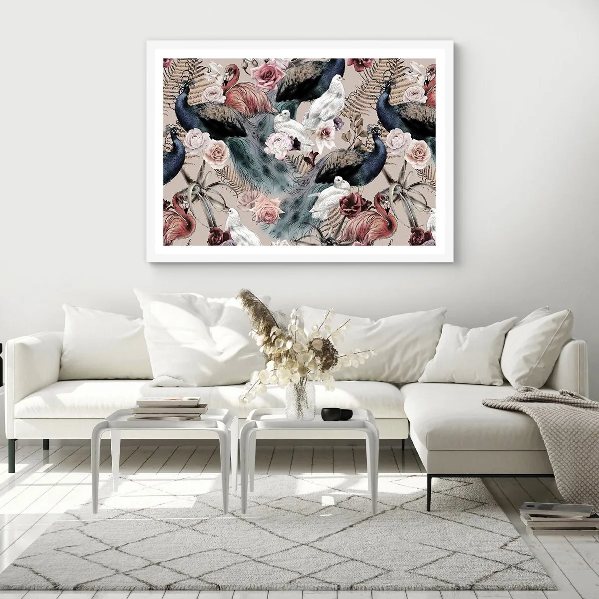 Poster in een witte lijst - In de paleistuin - 40x30 cm