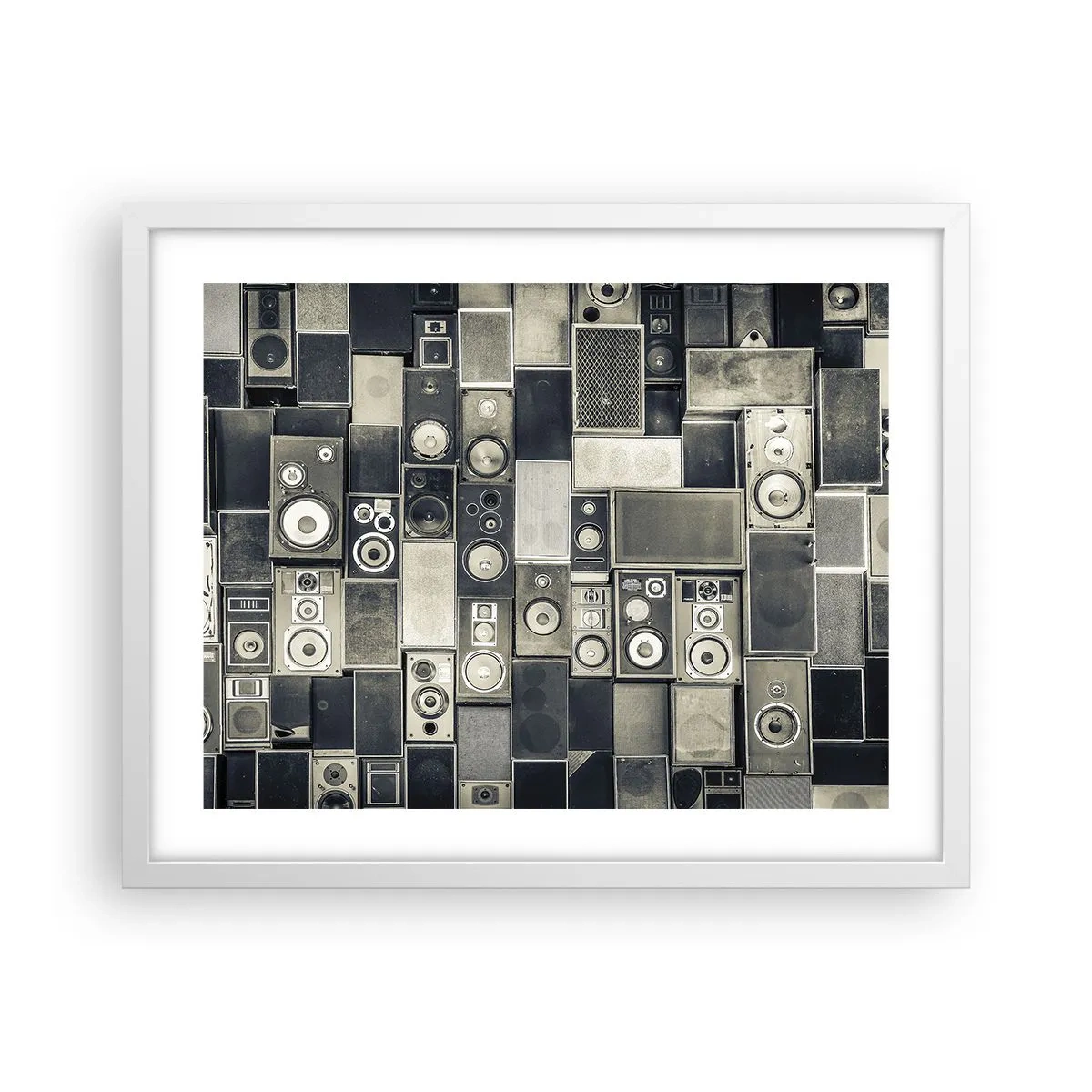Poster in een witte lijst - En alles is goed - 50x40 cm