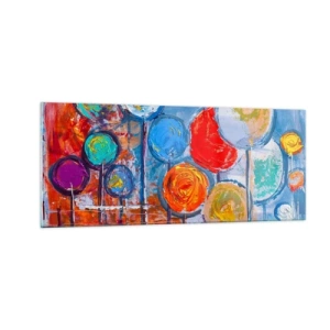Schilderen op glas - Wonderen op de stok - 100x40 cm