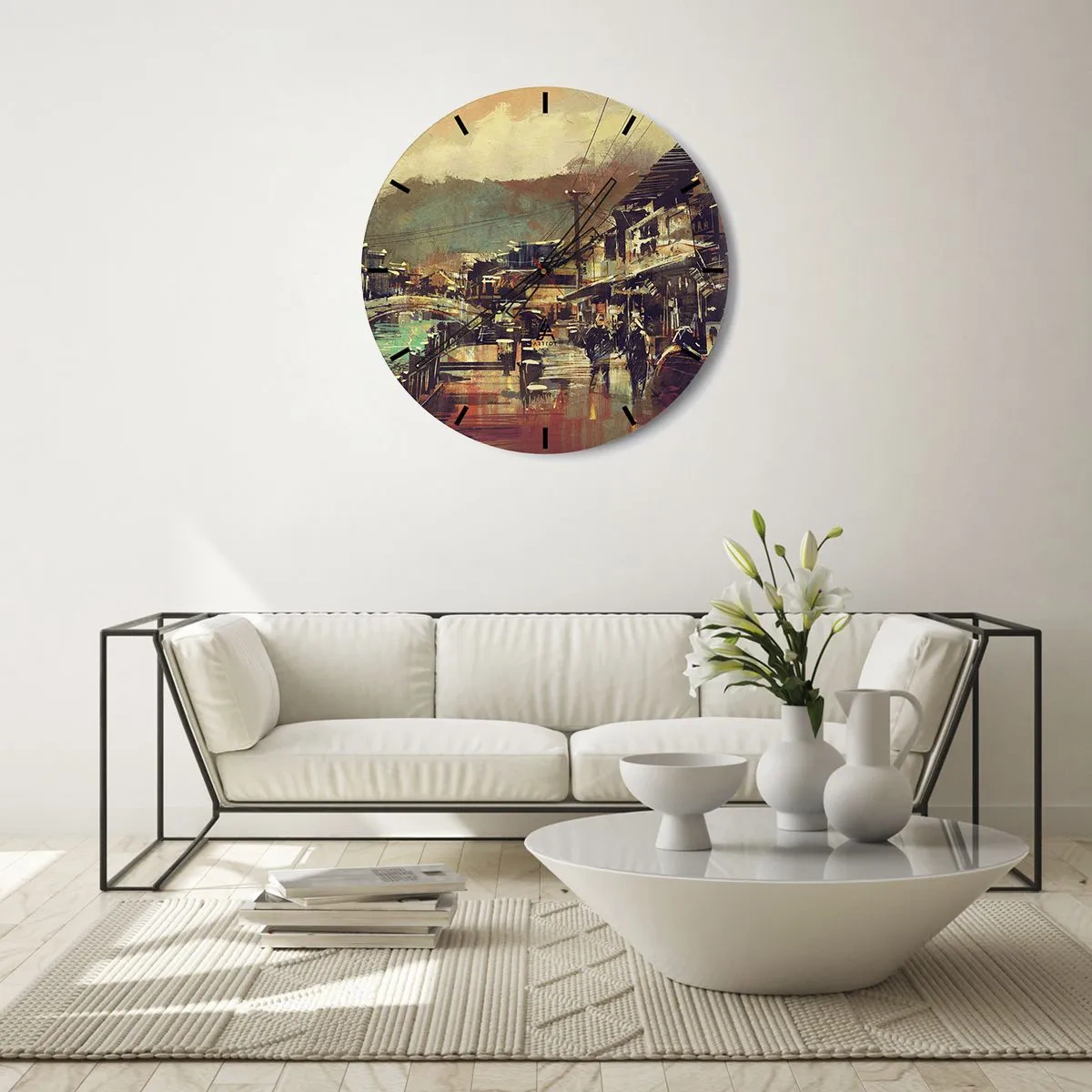 Wandklok - Klok - Het leven als een rijkdom aan grijs - 30x30 cm