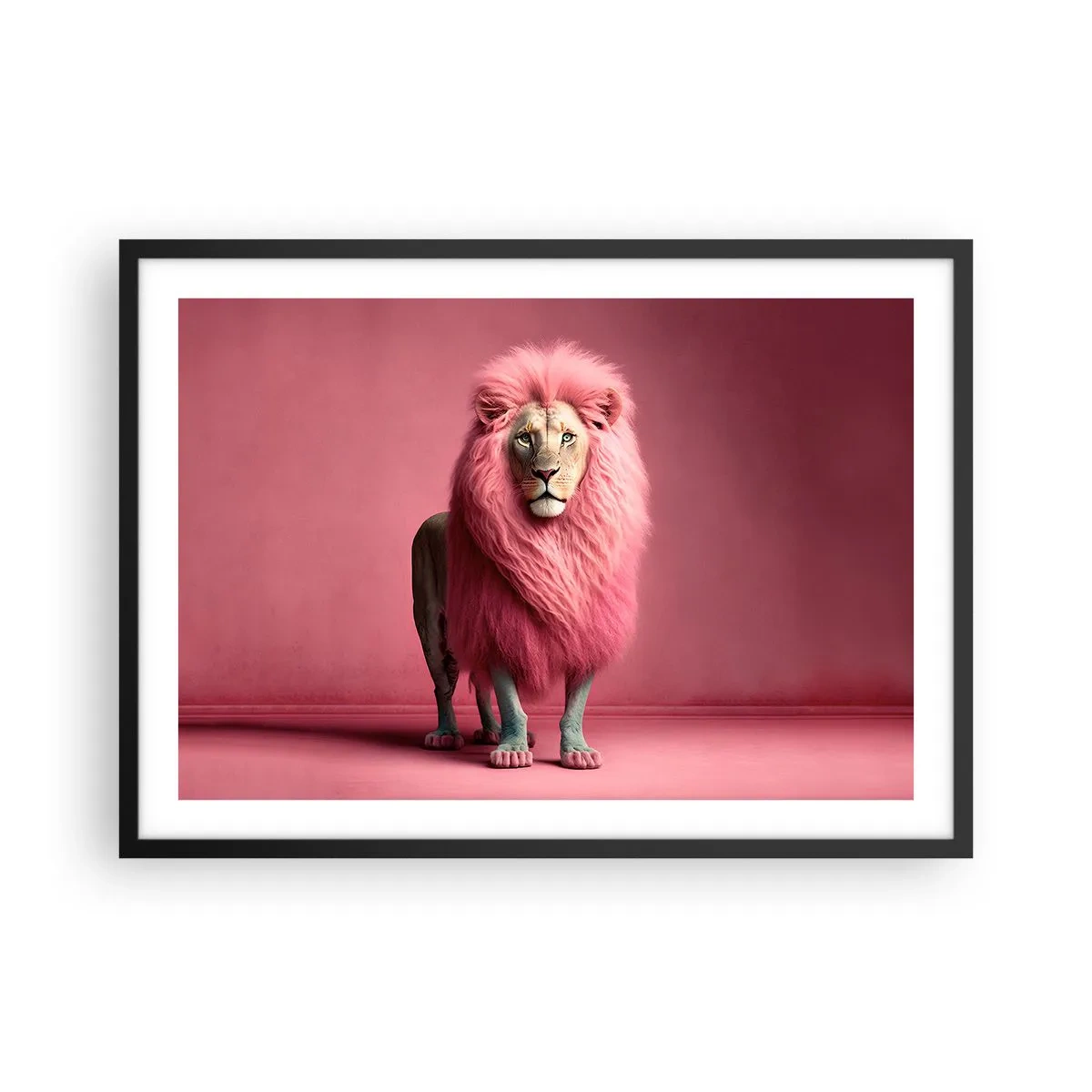 Poster in een zwarte lijst - En je bent niet meer bang - 70x50 cm