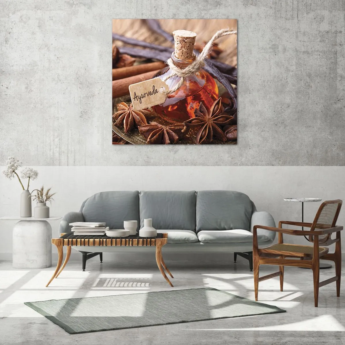 Schilderen op glas - Naar de eenheid van lichaam en geest - 60x60 cm