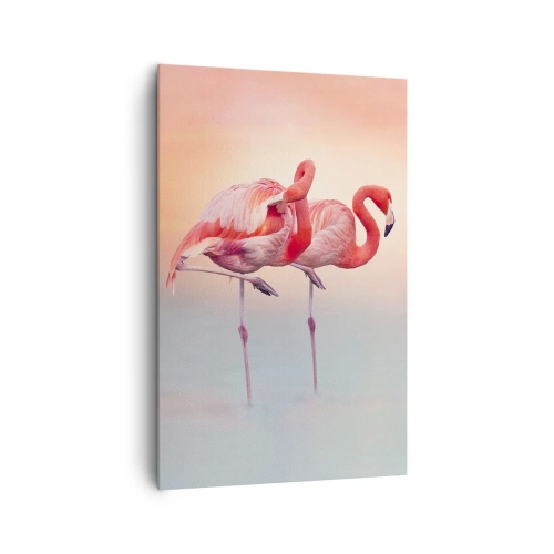 Schilderen op canvas - De kleur van de ondergaande zon - 80x120 cm