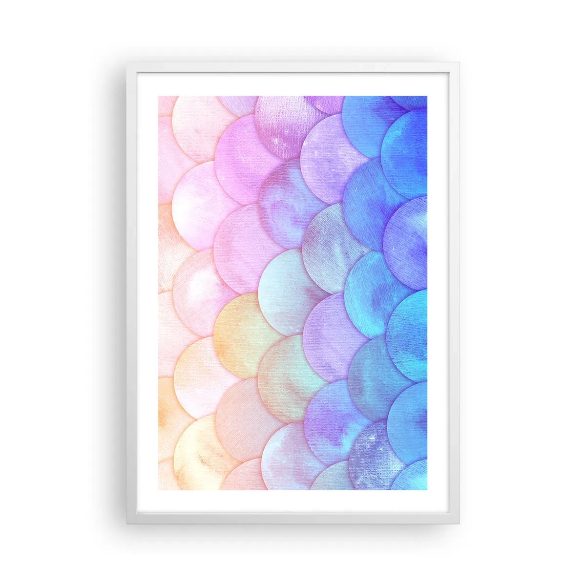 Poster in een witte lijst - Parel schaal - 50x70 cm