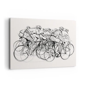 Schilderen op canvas - Samen als team - 100x70 cm