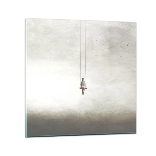 Schilderen op glas - Een kind in ons - 30x30 cm