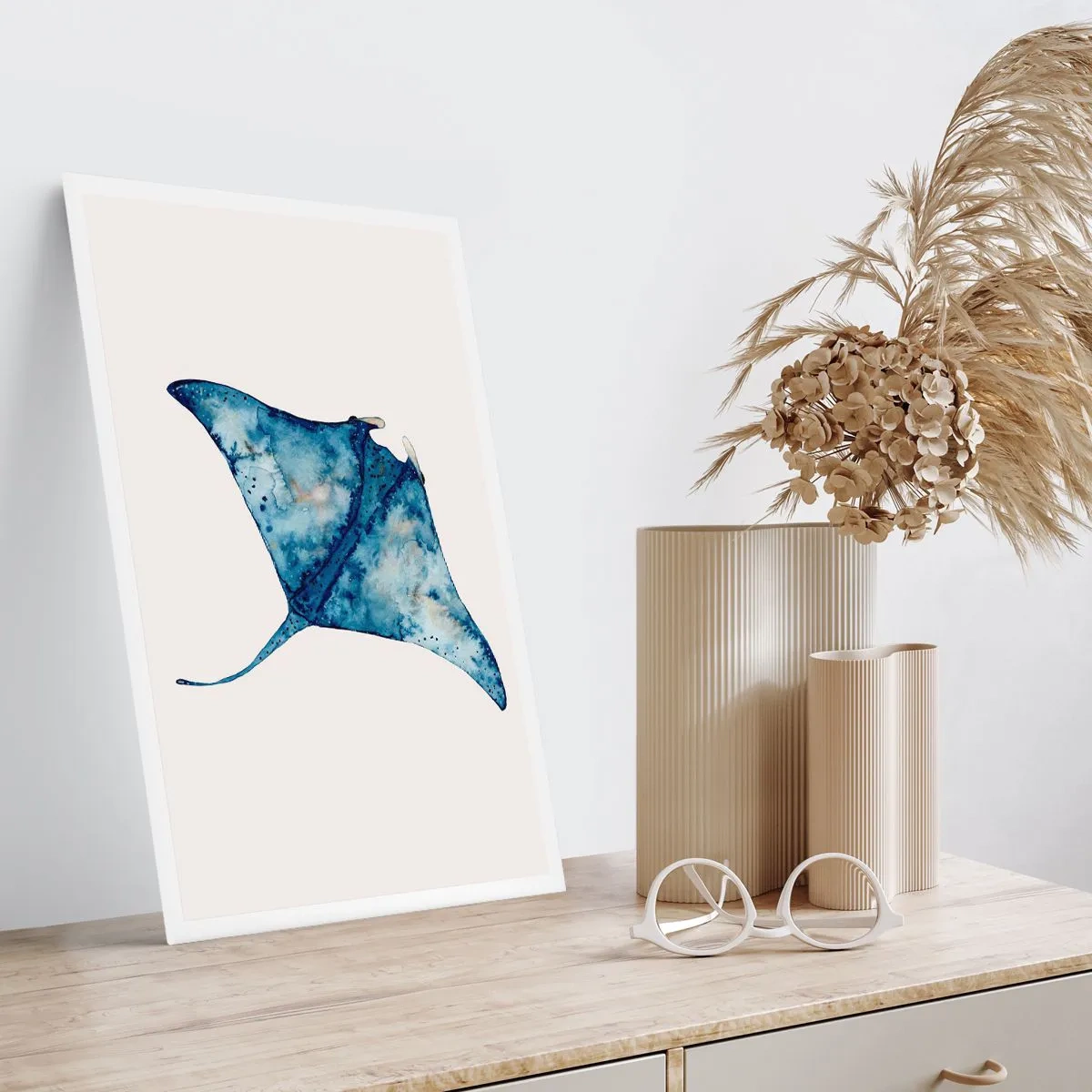 Poster - Leven in blauw - 61x91 cm