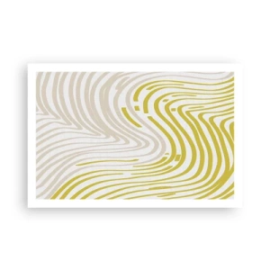Poster - Een compositie met een zachte buiging - 91x61 cm