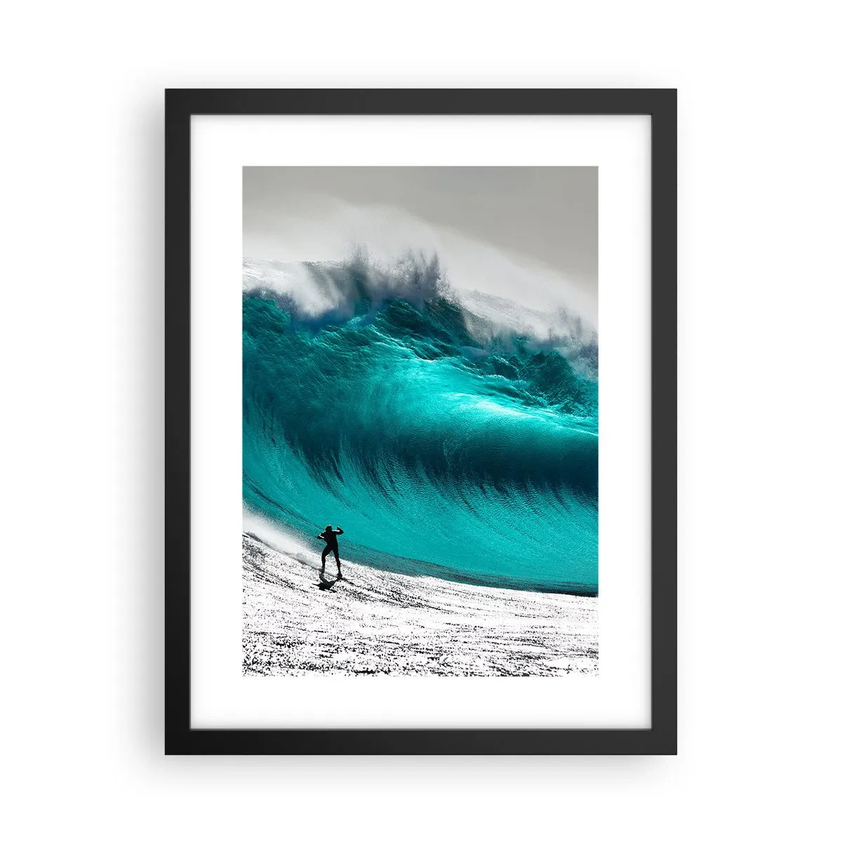 Poster in een zwarte lijst - Uitdaging aanvaard - 30x40 cm