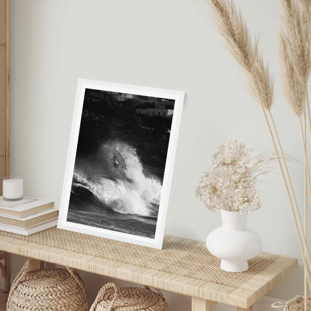 Poster in een witte lijst - Uitdaging aanvaard! - 70x100 cm