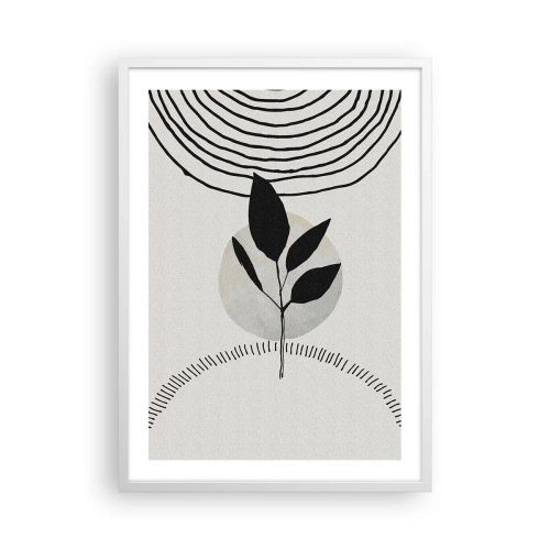 Poster in een witte lijst - Compositie: natuurrituelen - 50x70 cm