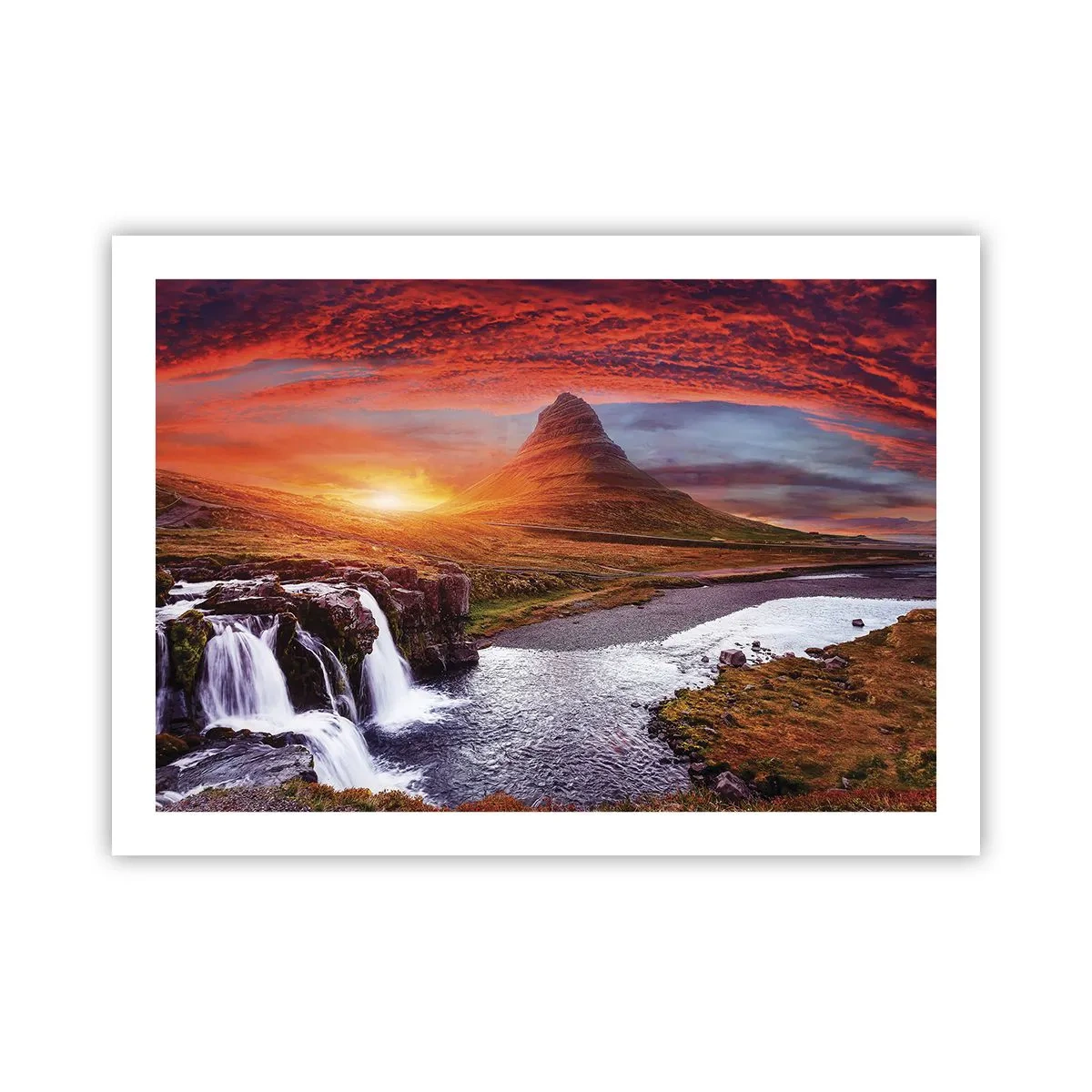 Poster - Een zicht op Midden-aarde - 70x50 cm