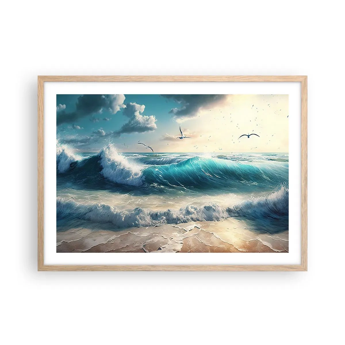 Een poster in een licht eiken lijst - Ritselt alleen voor jou - 70x50 cm