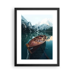 Poster in een zwarte lijst - Alsof het op glas is geschilderd - 30x40 cm