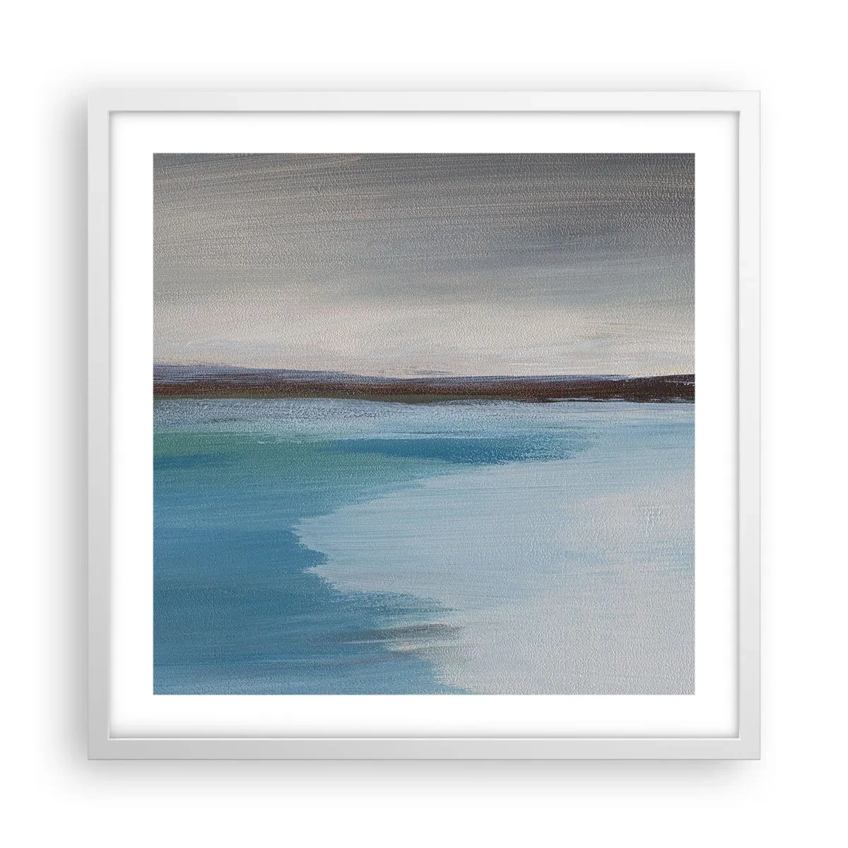 Poster in een witte lijst - Horizontaal landschap - 50x50 cm