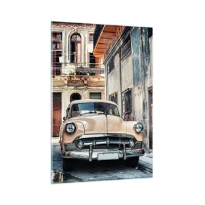 Schilderen op glas - De siësta in Havana - 50x70 cm
