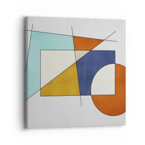 Schilderen op canvas - Abstractie: modernistisch plezier - 30x30 cm