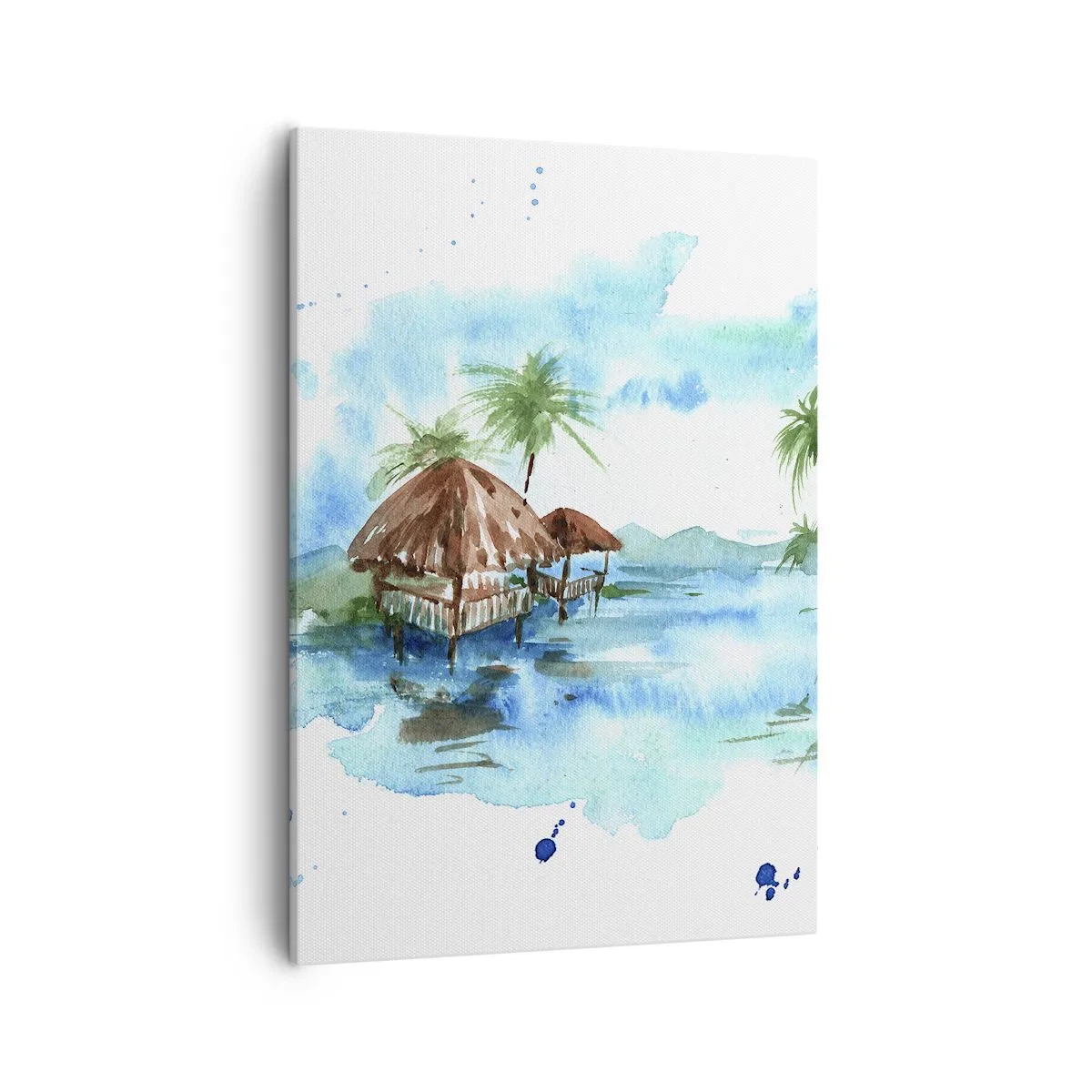 Schilderen op canvas - Ergens in de Stille Oceaan - 50x70 cm
