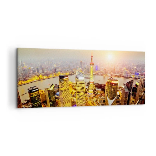 Schilderen op canvas - Aziatische droom - 100x40 cm