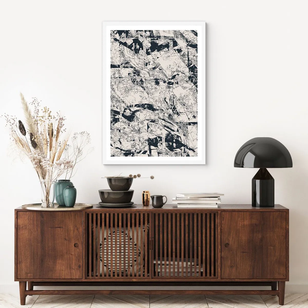 Poster in een witte lijst - Interpenetratie van tegenstellingen - 50x70 cm
