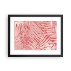 Poster in een zwarte lijst - Roze concept - 40x30 cm