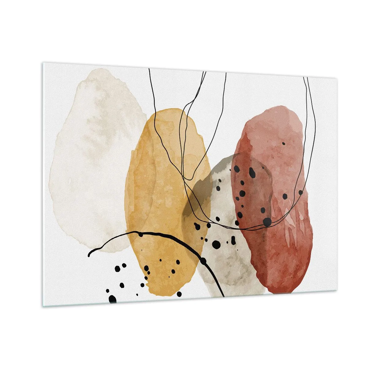 Schilderen op glas - Als lichte, transparante lucht - 100x70 cm