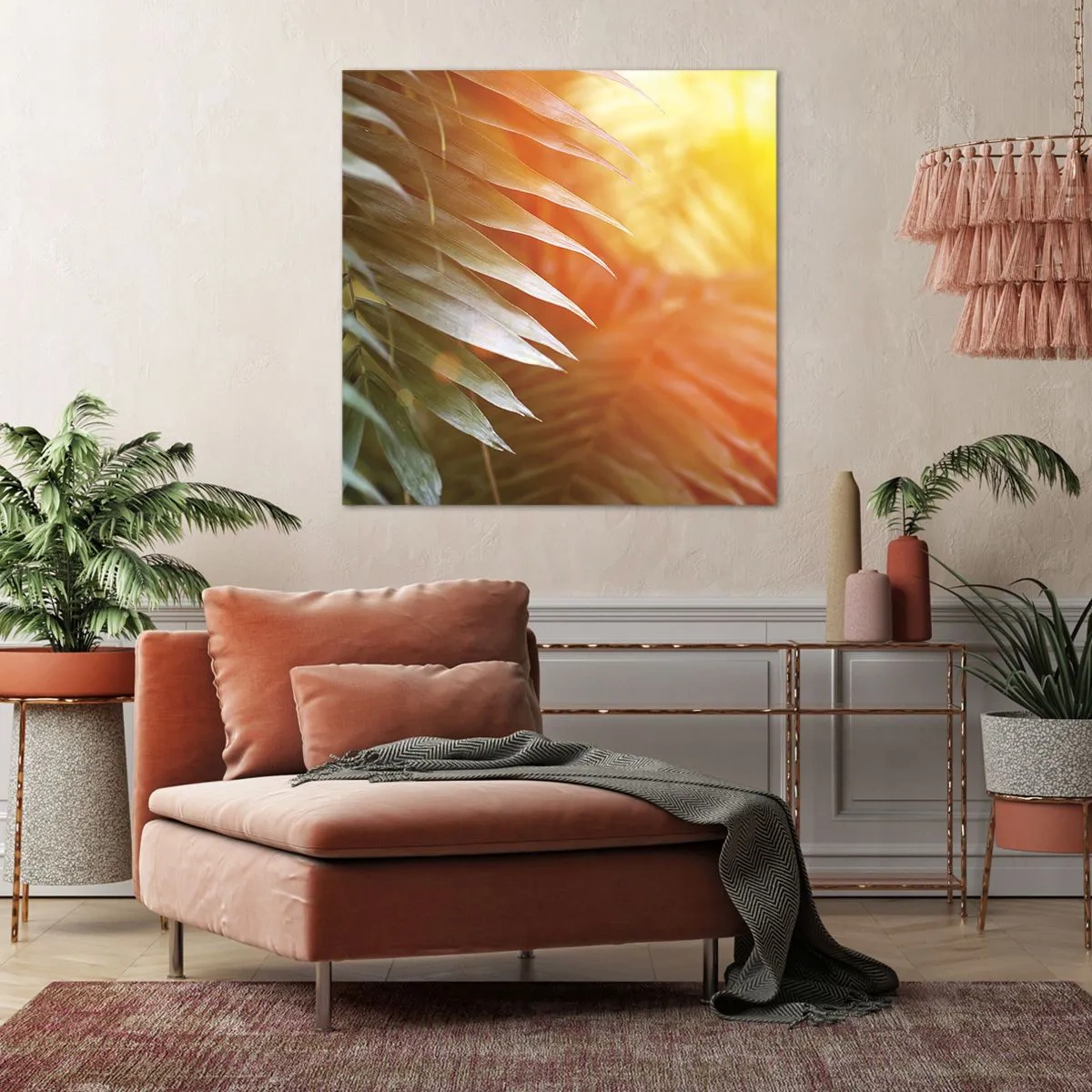 Schilderen op canvas - Ochtend in de jungle - 30x30 cm