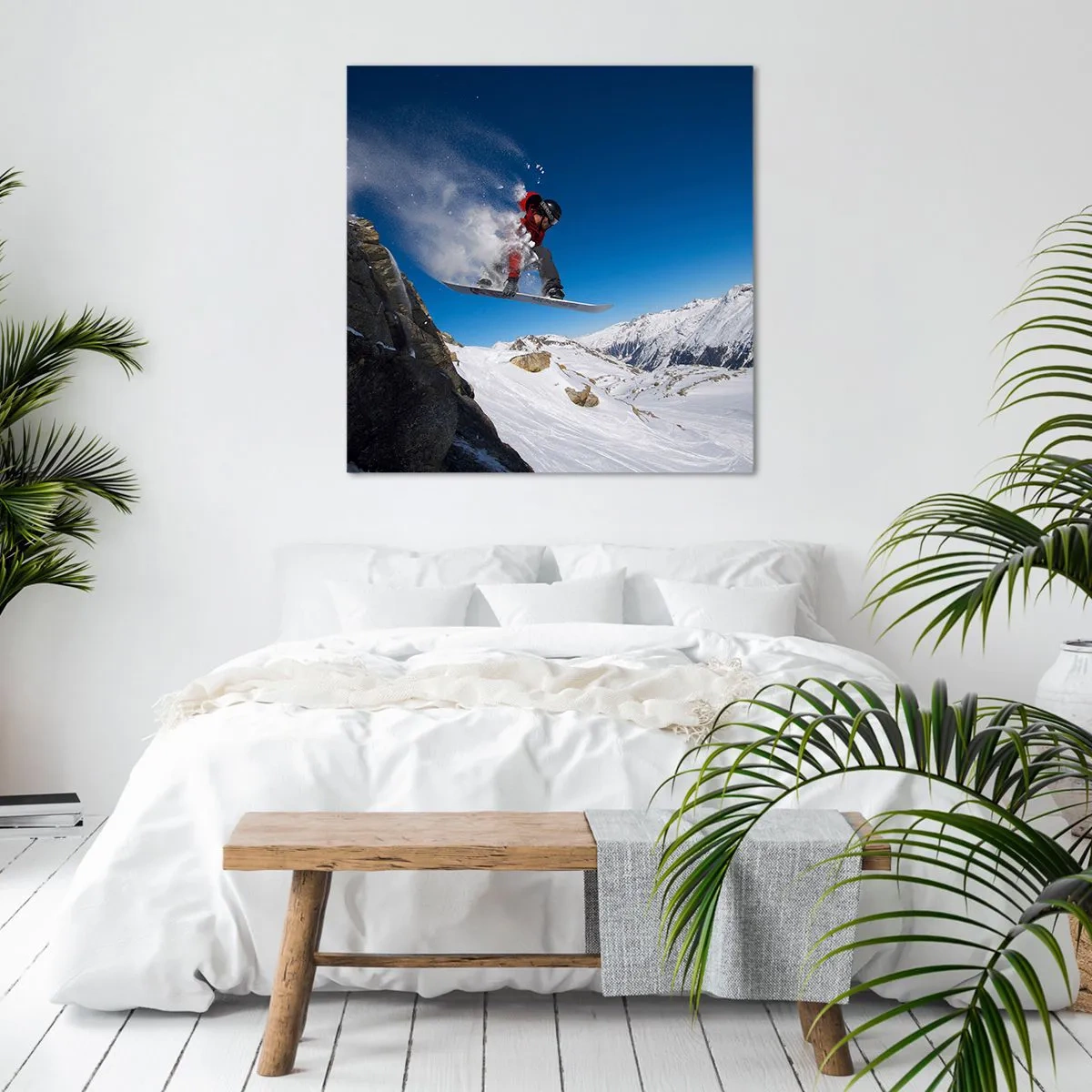 Schilderen op canvas - En je werd een deel van de ruimte - 70x70 cm