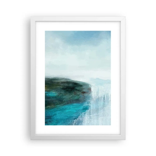 Poster in een witte lijst - Nautische abstractie - 30x40 cm