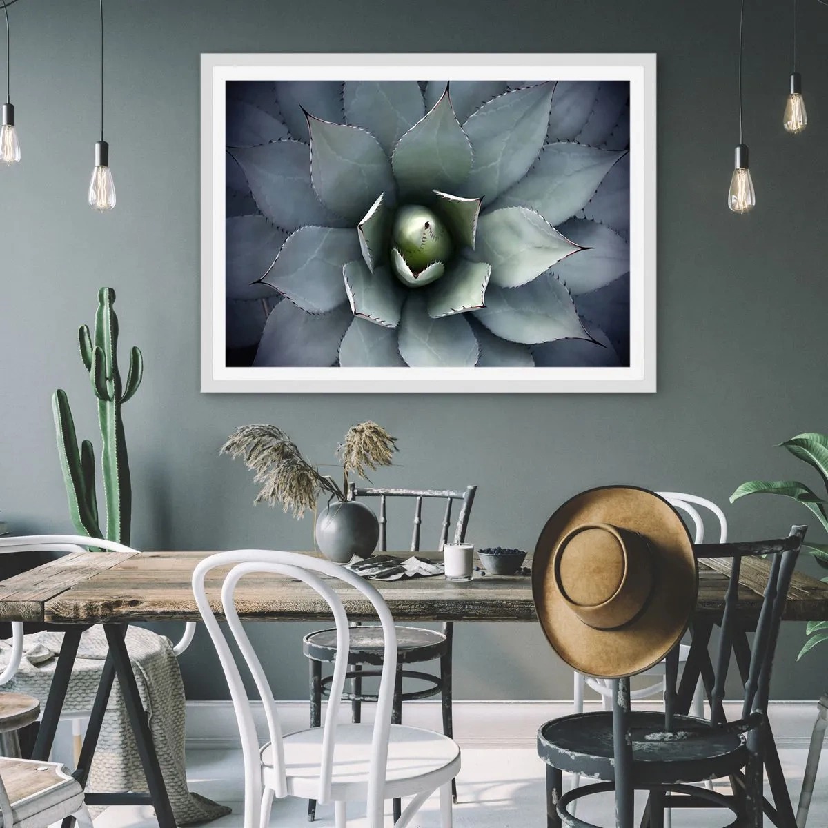 Poster in een witte lijst - Het trekt aan en waarschuwt - 70x50 cm