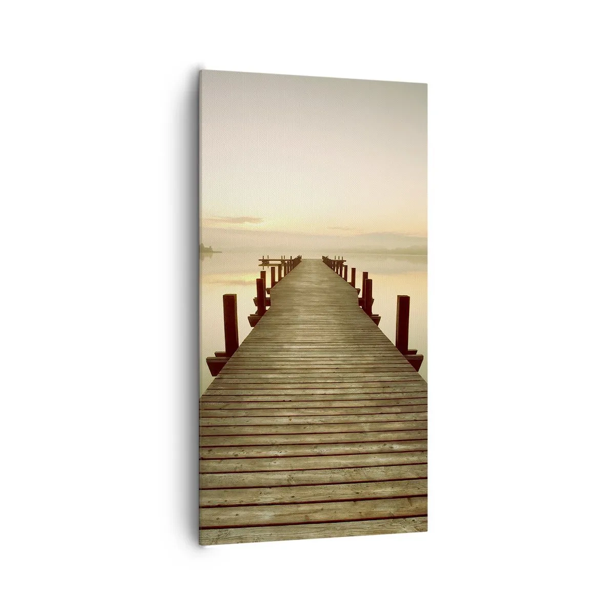 Schilderen op canvas - Aanbreken van de dag, licht - 65x120 cm