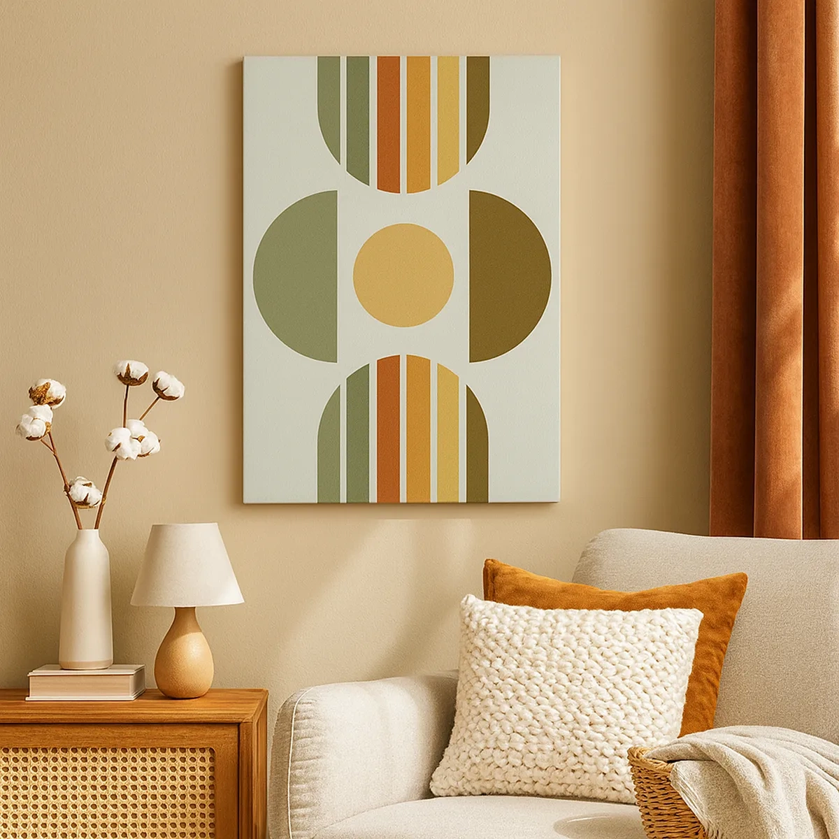 Schilderen op canvas - In aardetinten - 50x70 cm