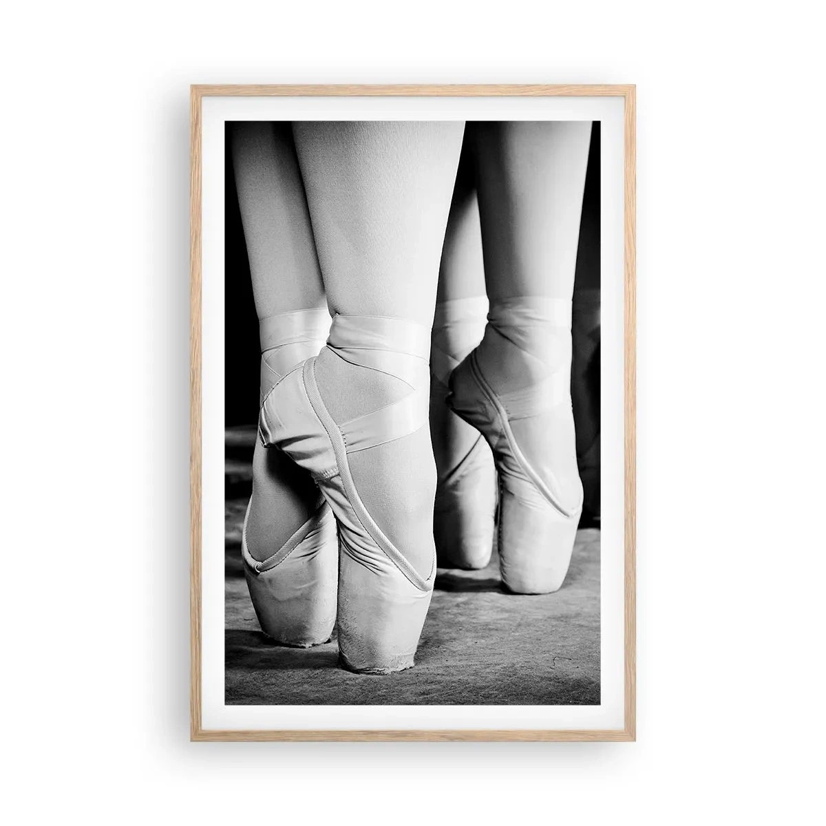 Een poster in een licht eiken lijst - Samen, lichtjes - 61x91 cm