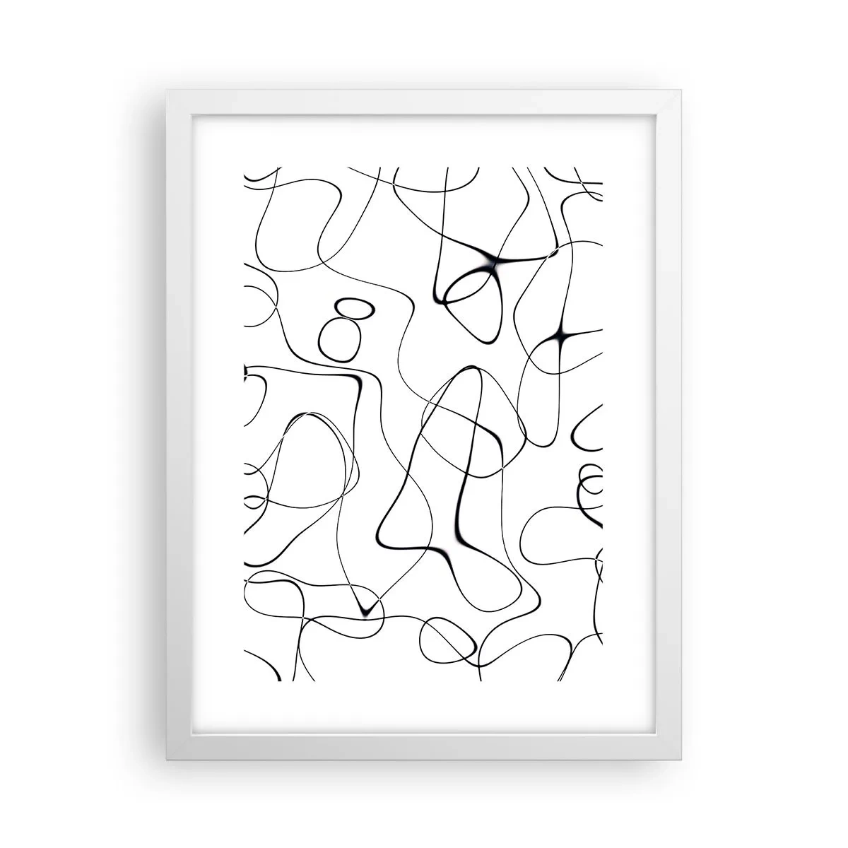 Poster in een witte lijst - Levenspaden, wisselvalligheden - 30x40 cm