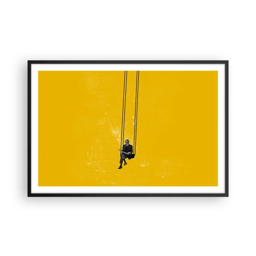 Poster in een zwarte lijst - Dag als iedere dag - 91x61 cm