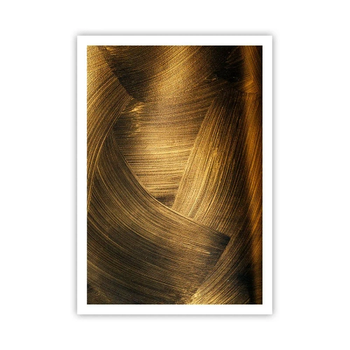 Poster - In een gouden doolhof - 70x100 cm