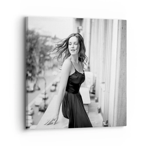 Schilderen op canvas - Zeker een Parijzenaar - 30x30 cm