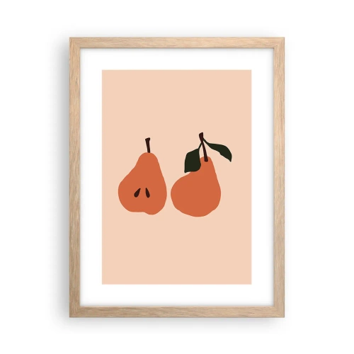 Een poster in een licht eiken lijst - Zoetheid zelf - 30x40 cm