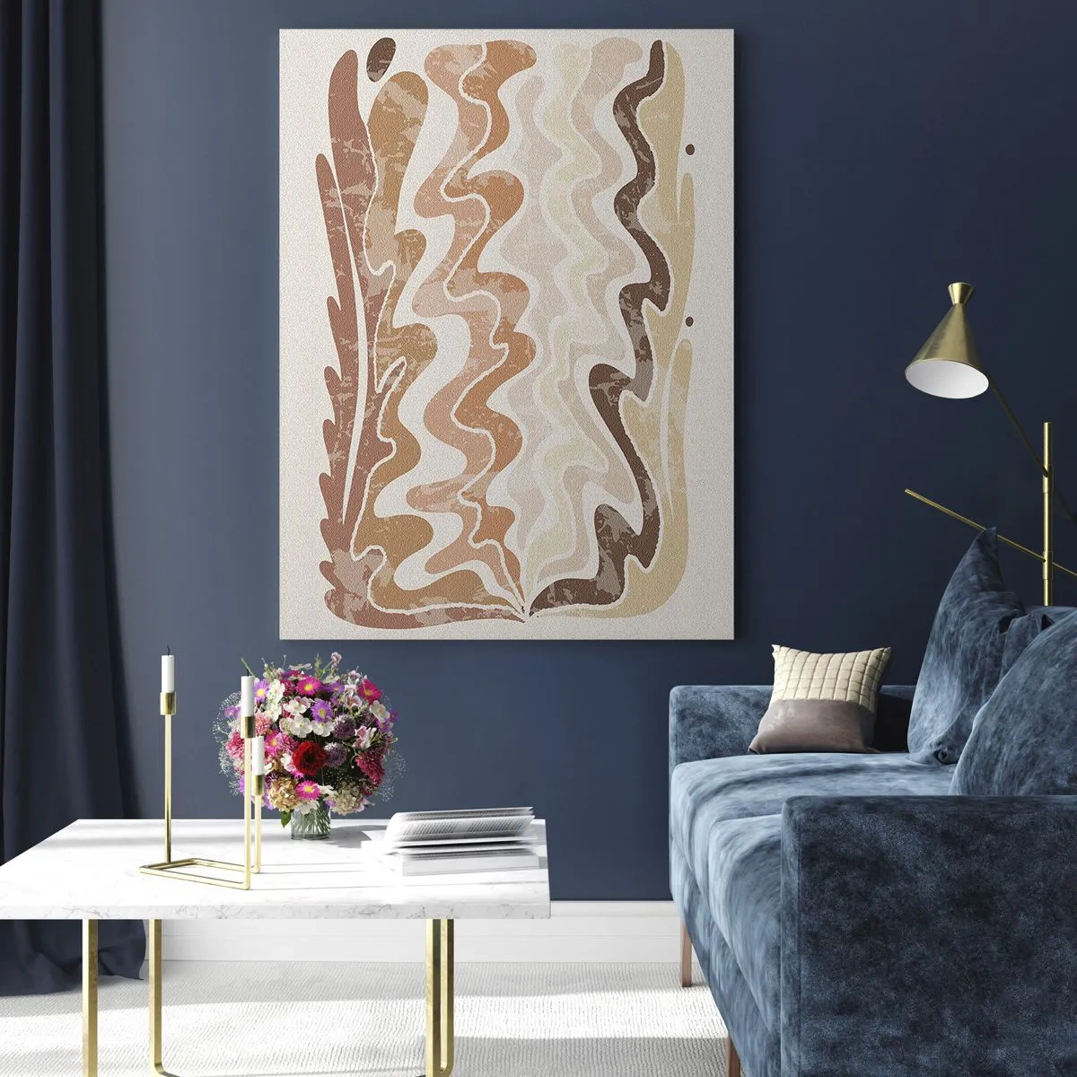 Schilderen op glas - Goede energie – goede emoties - 50x70 cm