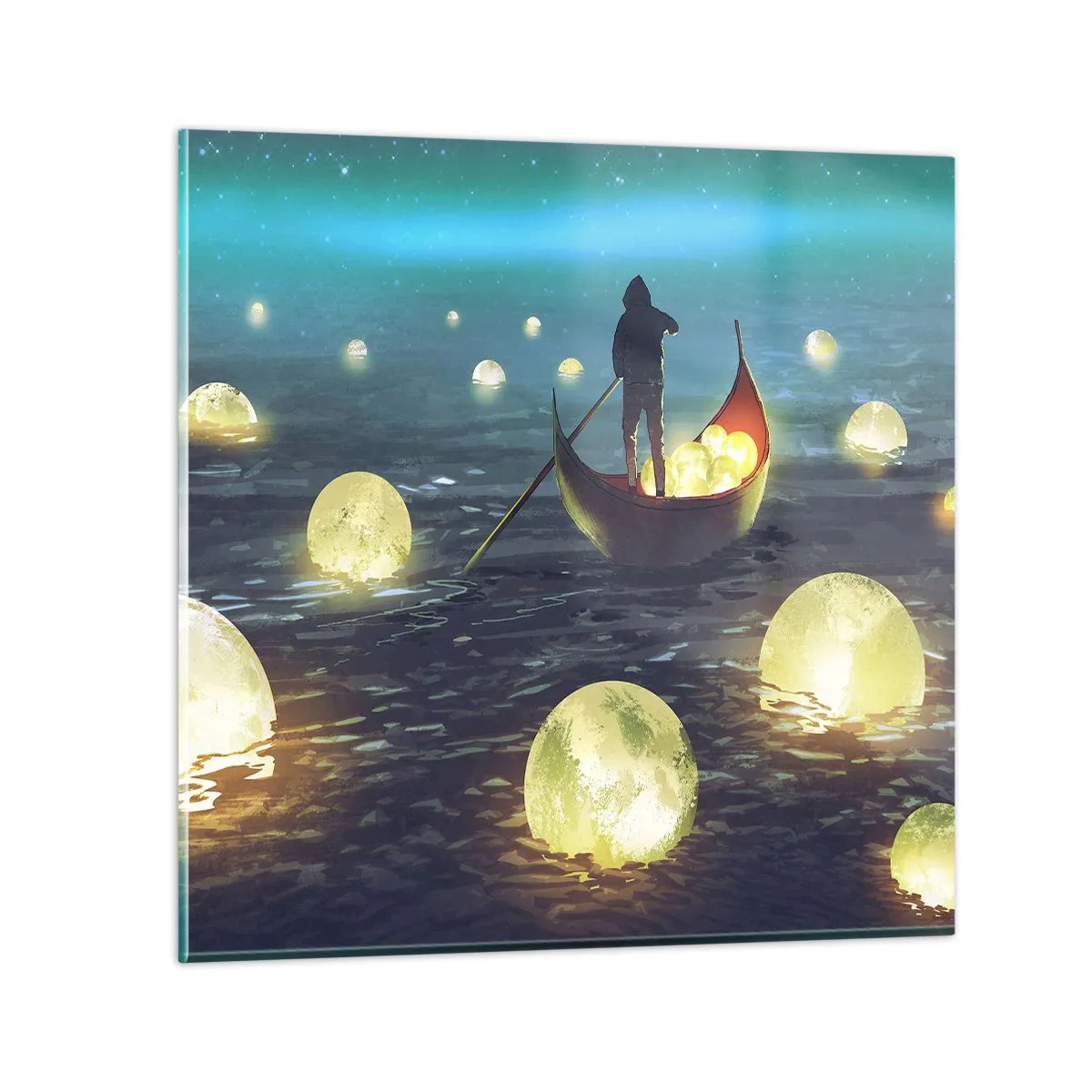 Schilderen op glas - Dingen waar filosofen nooit van hebben gedroomd - 70x70 cm