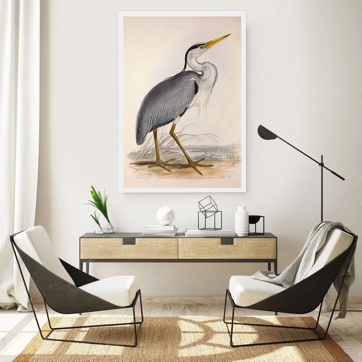 Poster - Charmes van de reiger - 61x91 cm