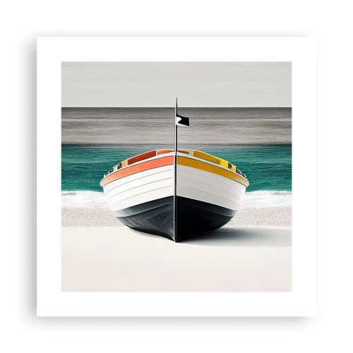 Poster - Op zijn plaats - 40x40 cm